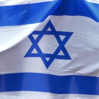 israelflagge-w